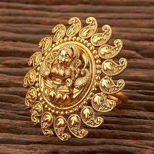 Lakshmi Temple Gold Ring