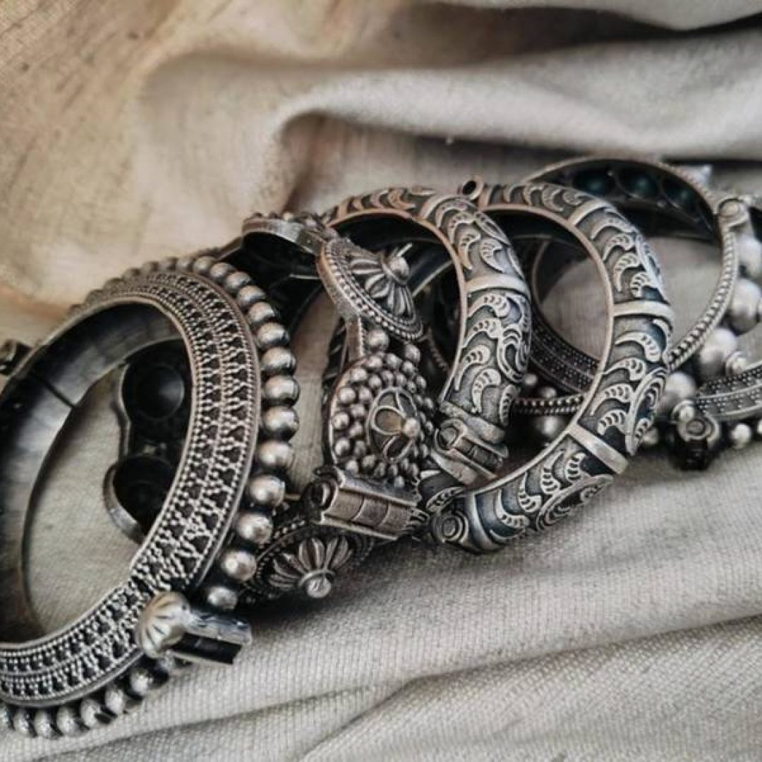 Silver bangles